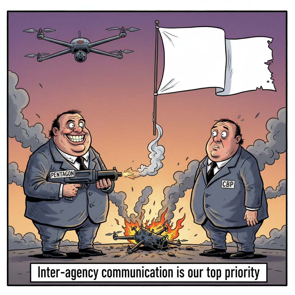 Our Government Perfects Inter-Agency Teamwork by Shooting Its Own Drone Down