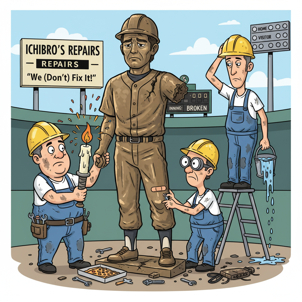 A Monumental Achievement in Failure: Ichiro Statue Breaks Itself