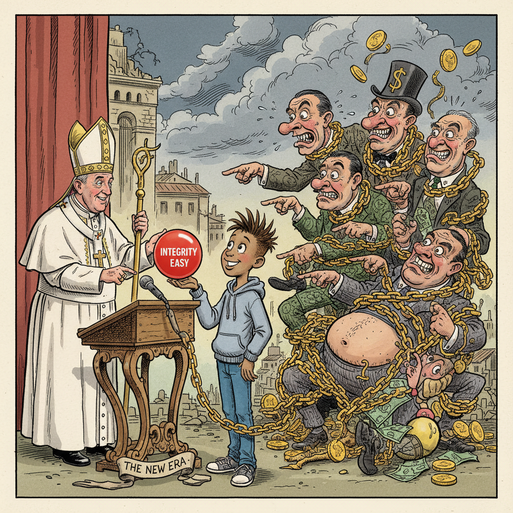 Pope Discovers Corruption, Offers Revolutionary ‘Just Stop It’ Strategy