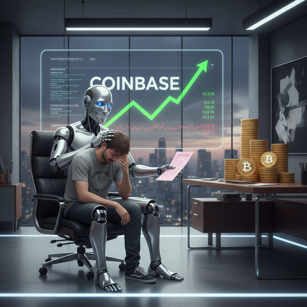 Coinbase Liberates 14% of its Workforce, Citing “AI” as the Benevolent Overlord