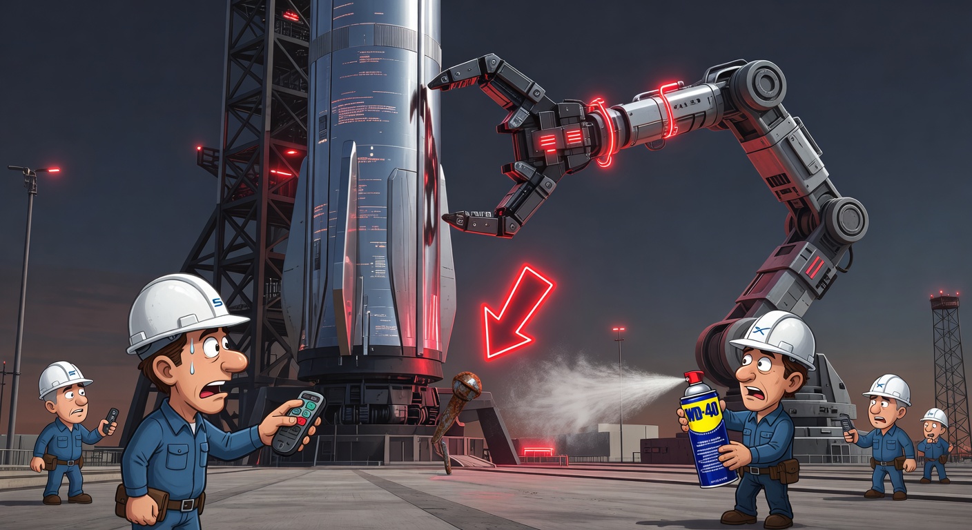 Starship V3: The World’s Most Powerful Rocket Defeated by a Stubborn Hydraulic Pin