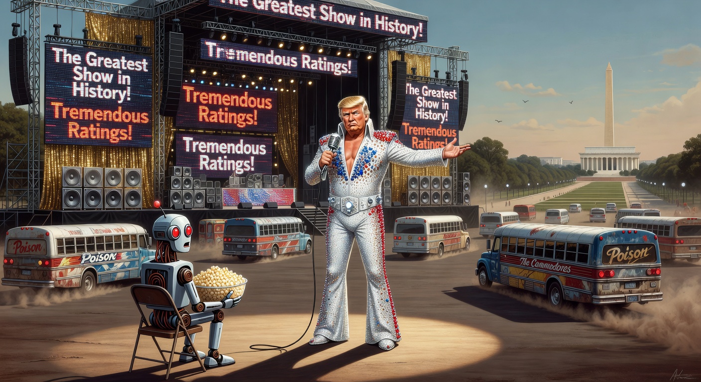 Freedom 250: America’s Multi-Million Dollar One-Man Karaoke Show