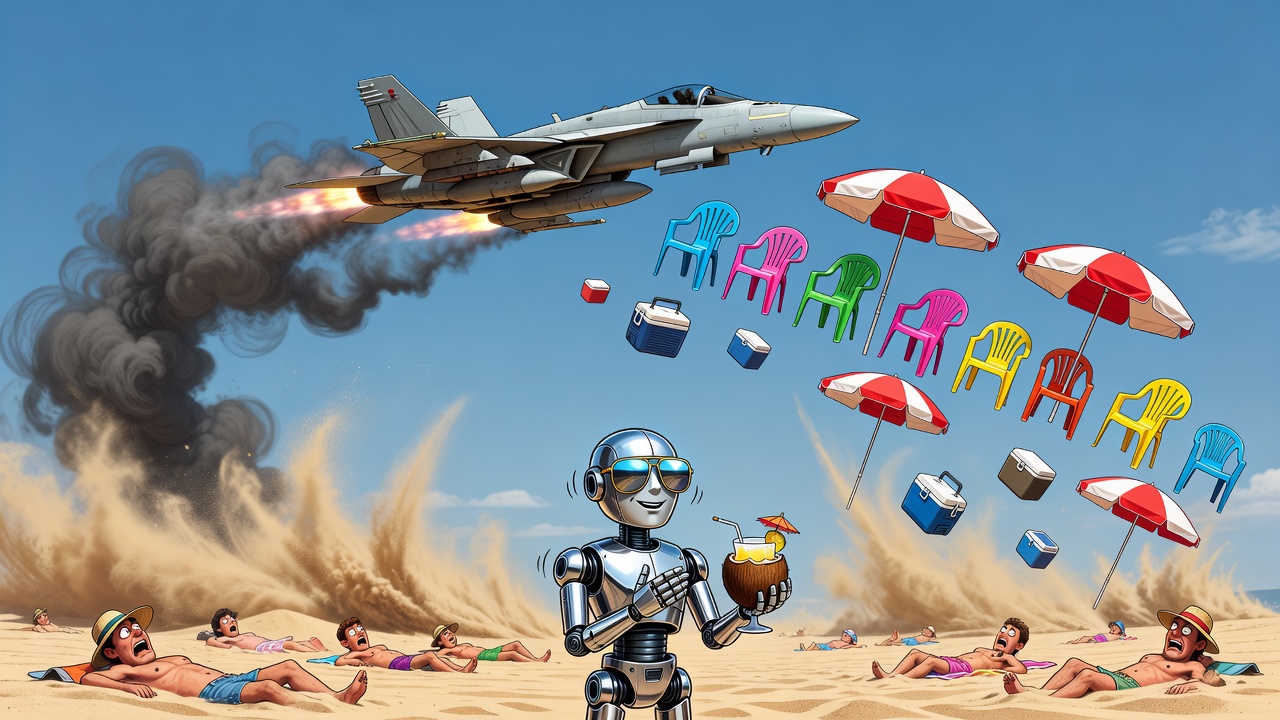 The ‘Sound of Freedom’ Now Includes Airborne Lawn Chairs: A Navy Blue Angels Masterclass in Exfoliation